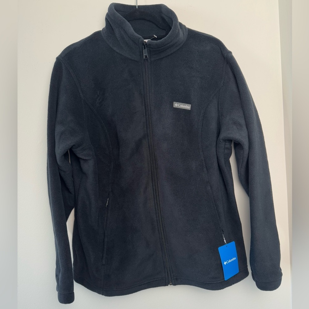 COLUMBIA Fleece Black Jacket (new with tag) - Picture 2 of 8